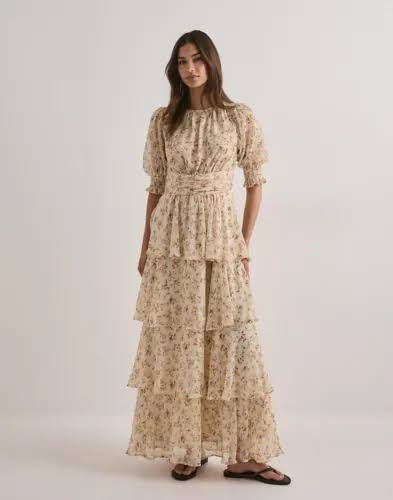 Neo Noir Sable Meadow Printed Dress