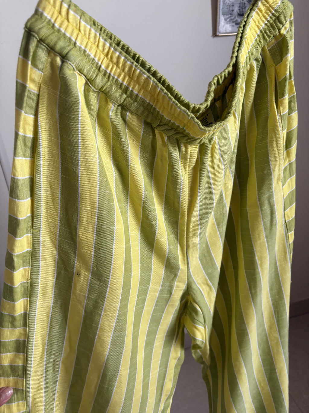 NEXT GREEN STRIPED PANTS L/XL