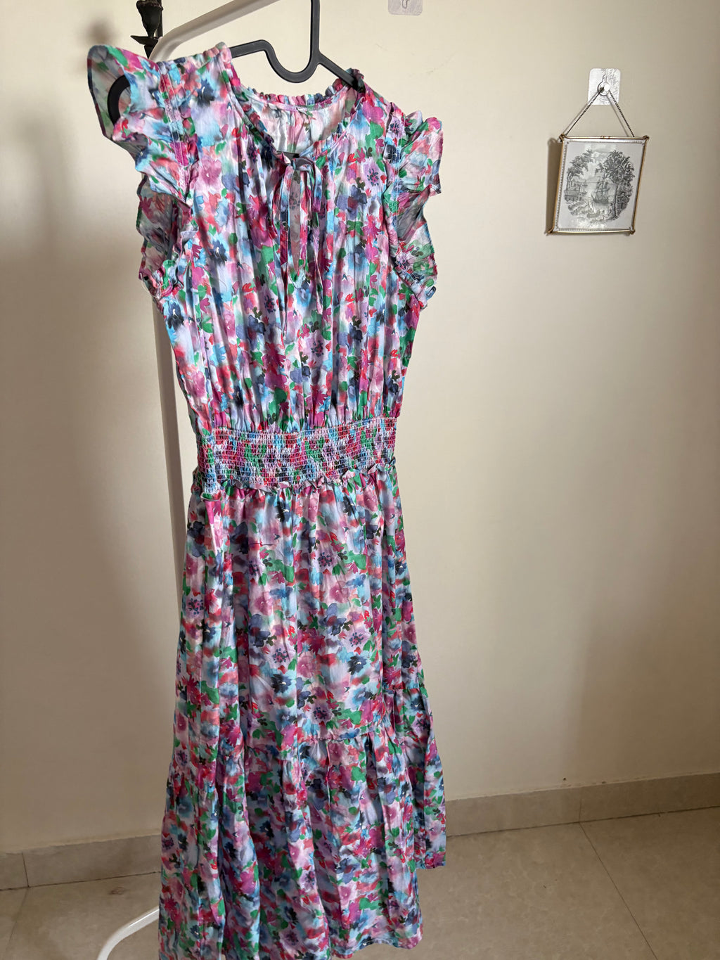 Rails Garden Floral Print Midi Dress S