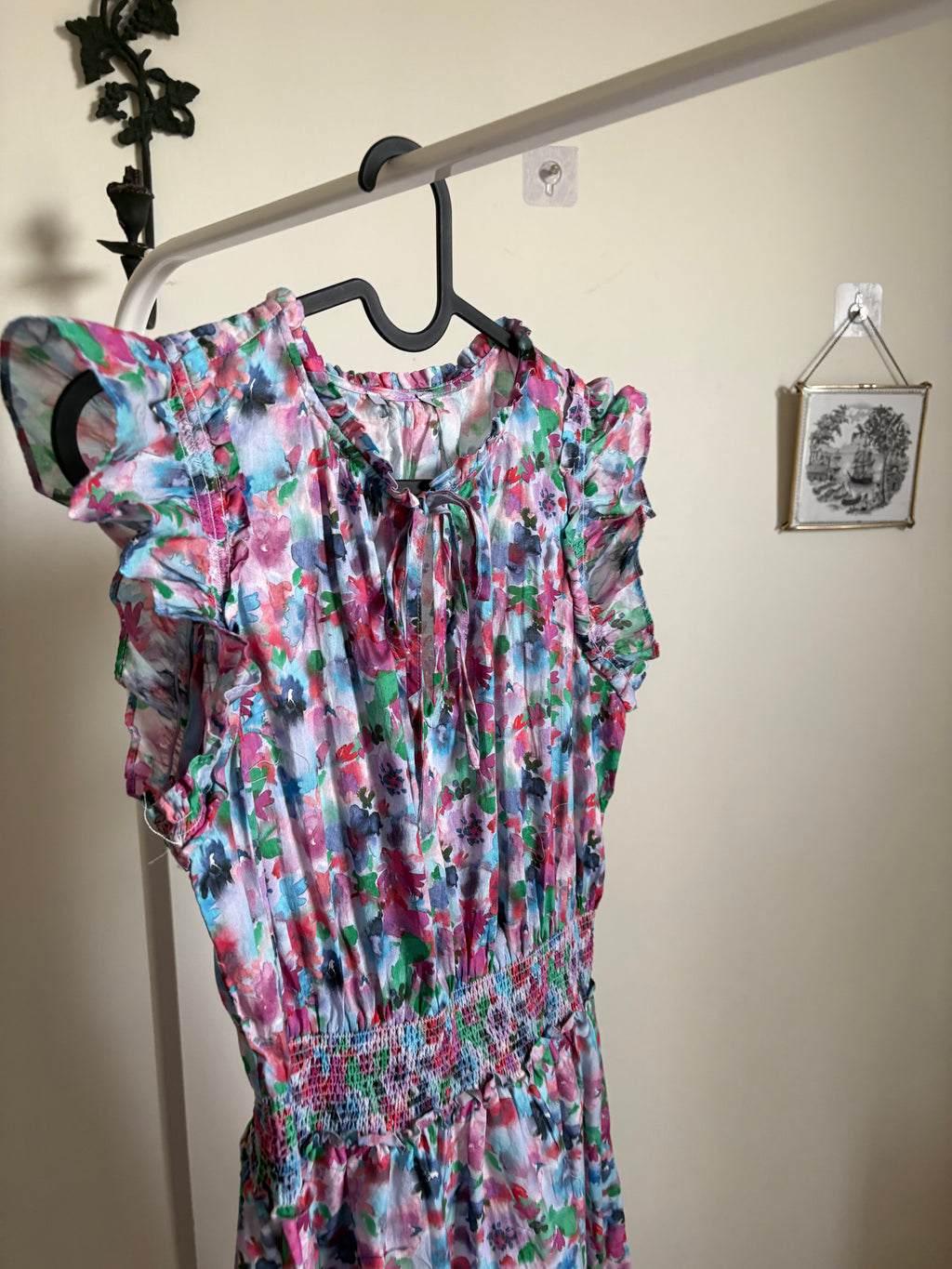 Rails Garden Floral Print Midi Dress S