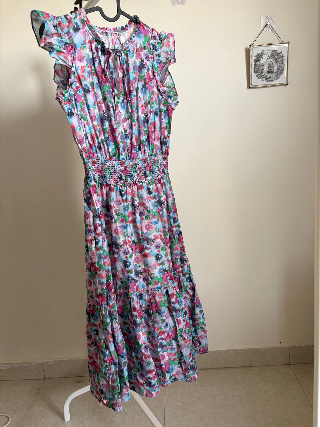 Rails Garden Floral Print Midi Dress S