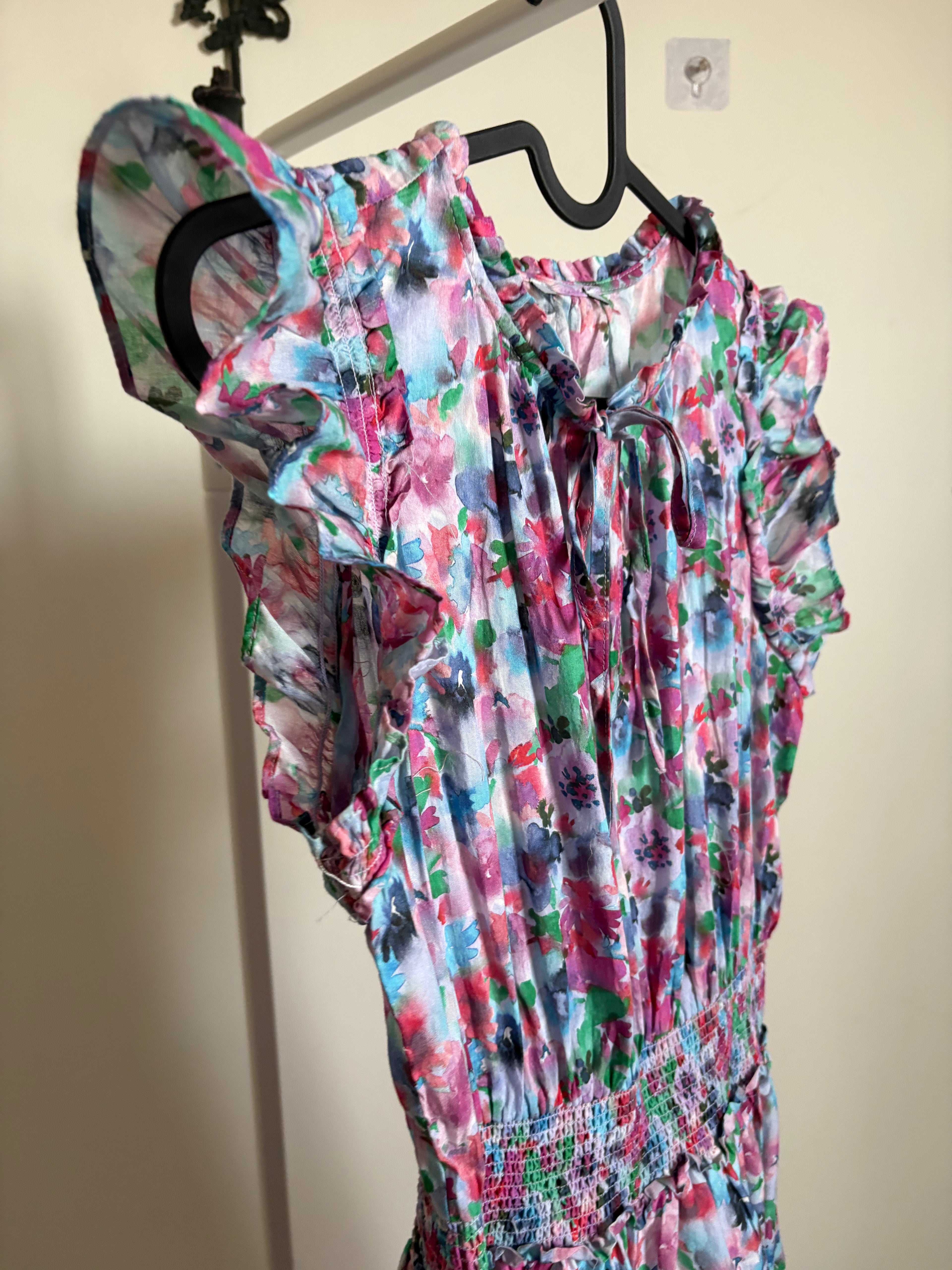 Rails Garden Floral Print Midi Dress S