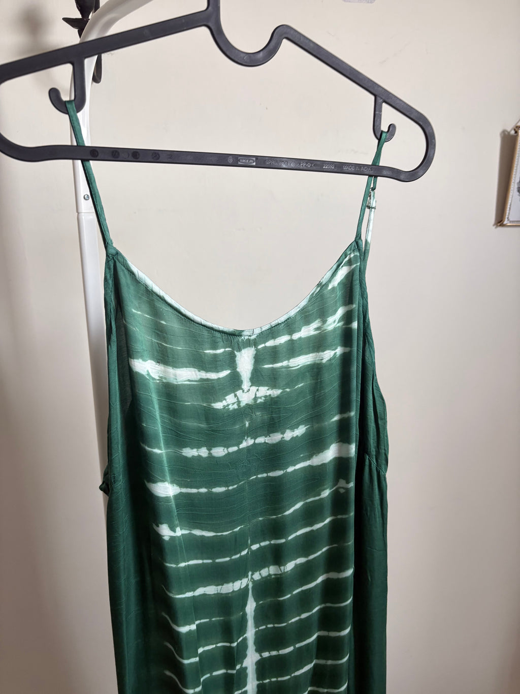 ASTA VISCOSE GREEN SLIP DRESS