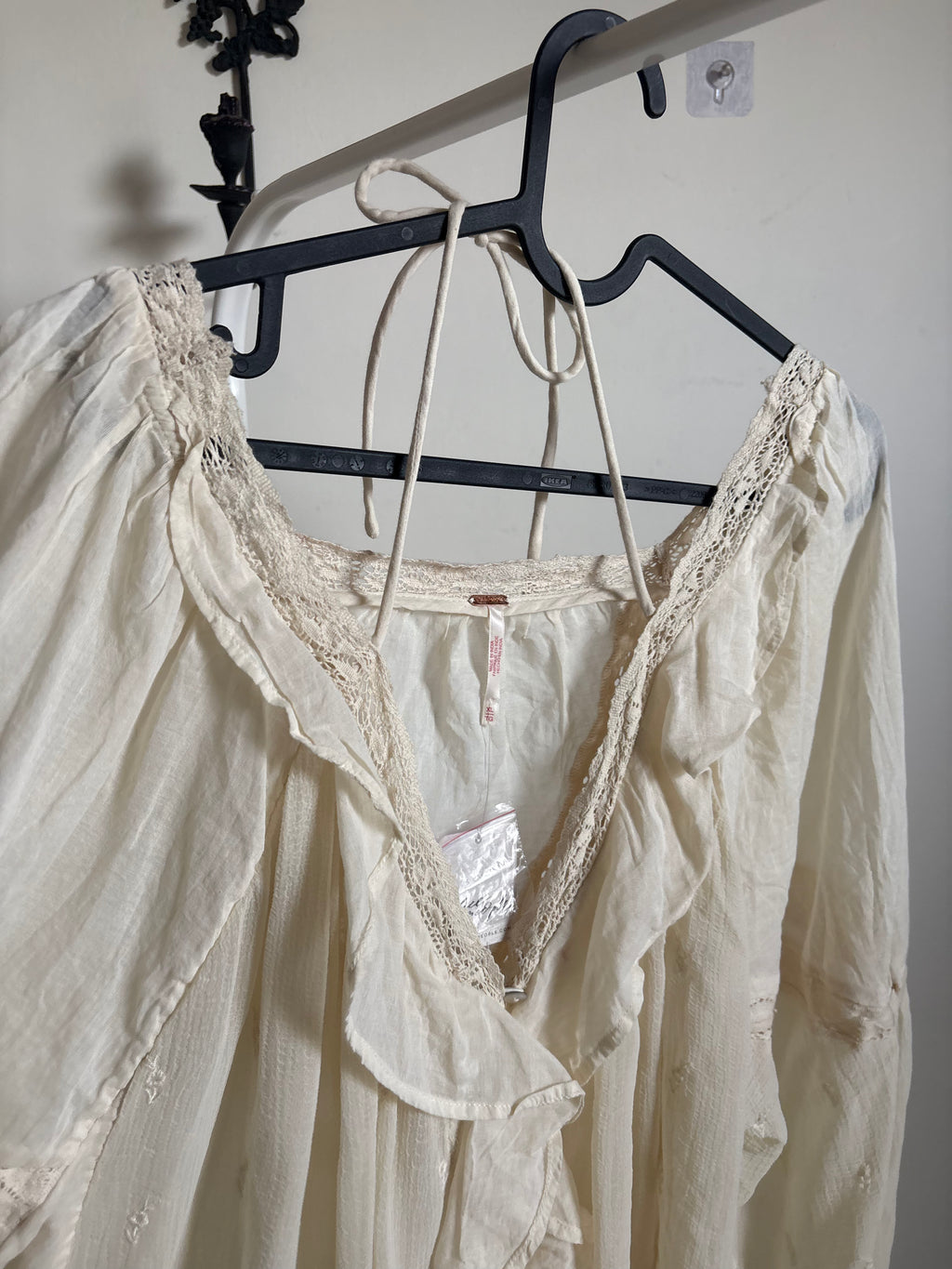 FREE PEOPLE Estelle Chiffon Blouse XL