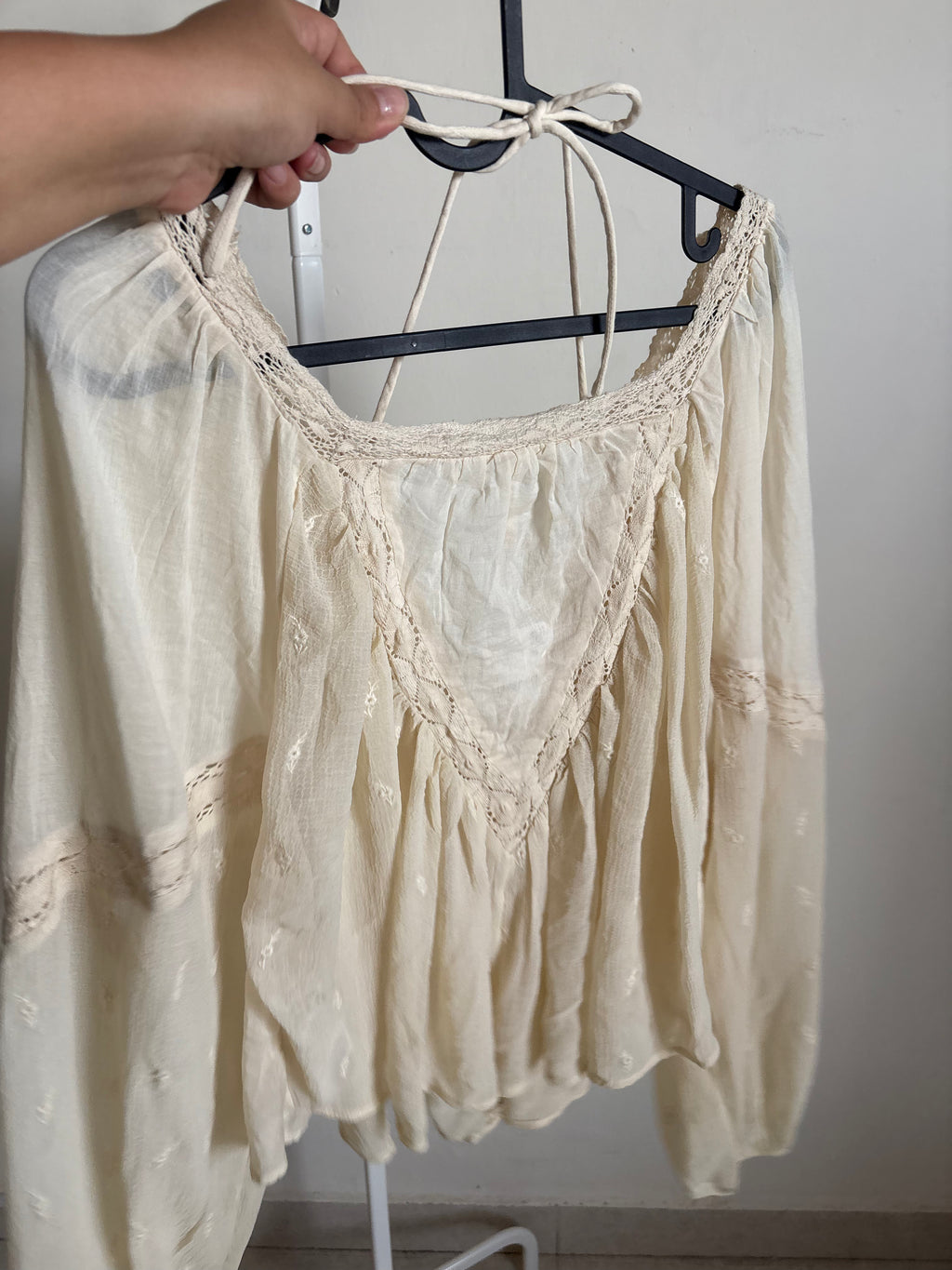 FREE PEOPLE Estelle Chiffon Blouse XL