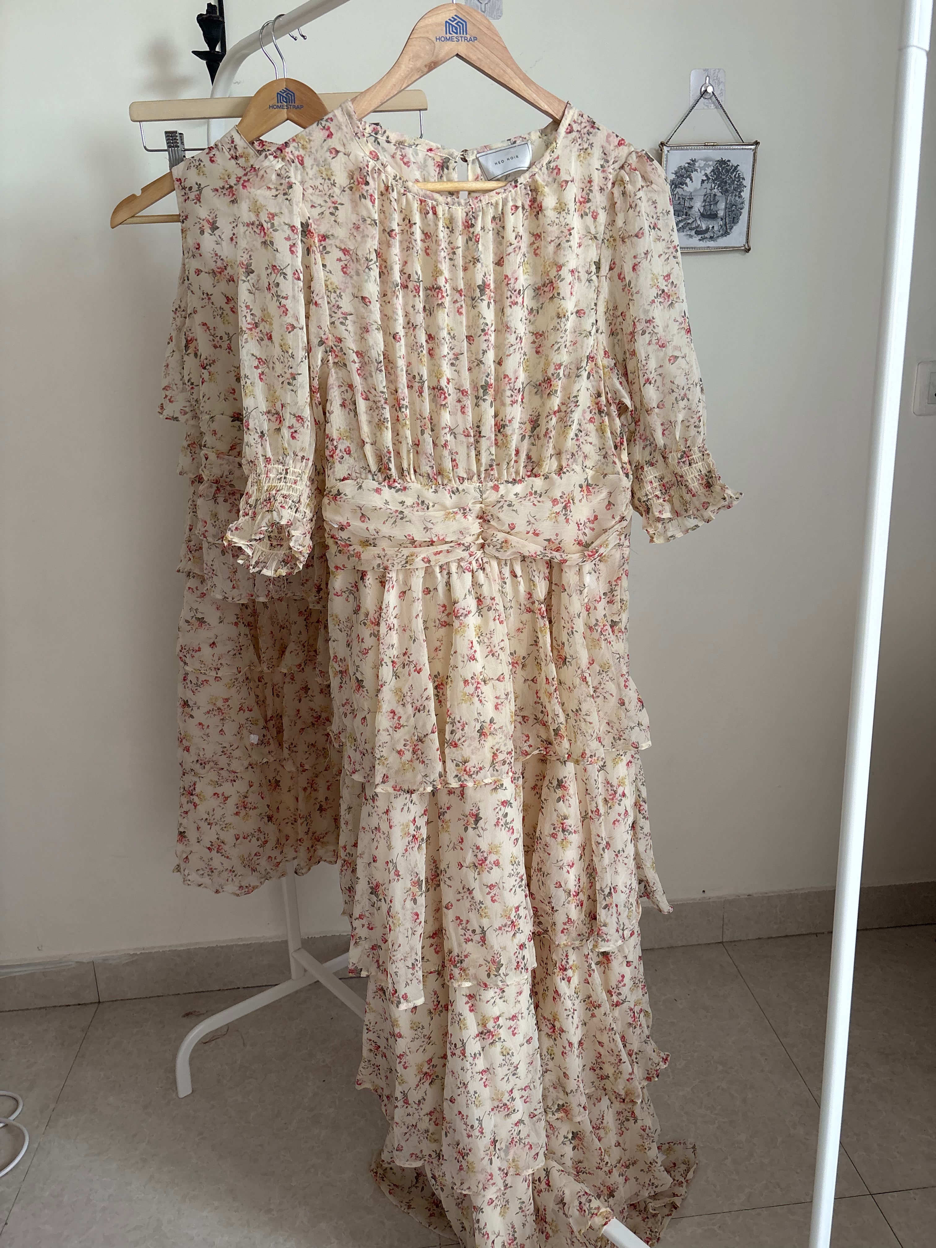 Neo Noir Sable Meadow Printed Dress