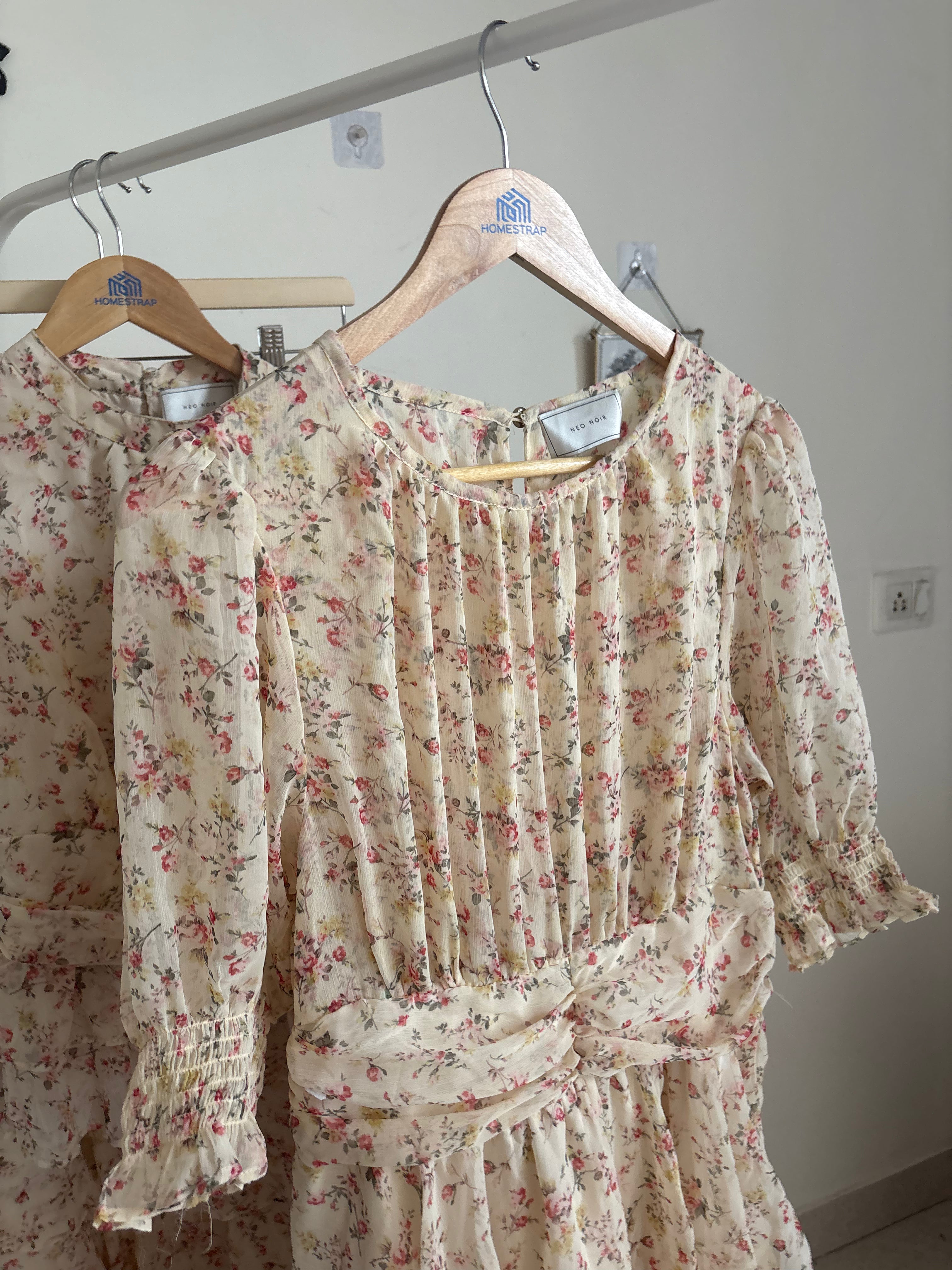 Neo Noir Sable Meadow Printed Dress