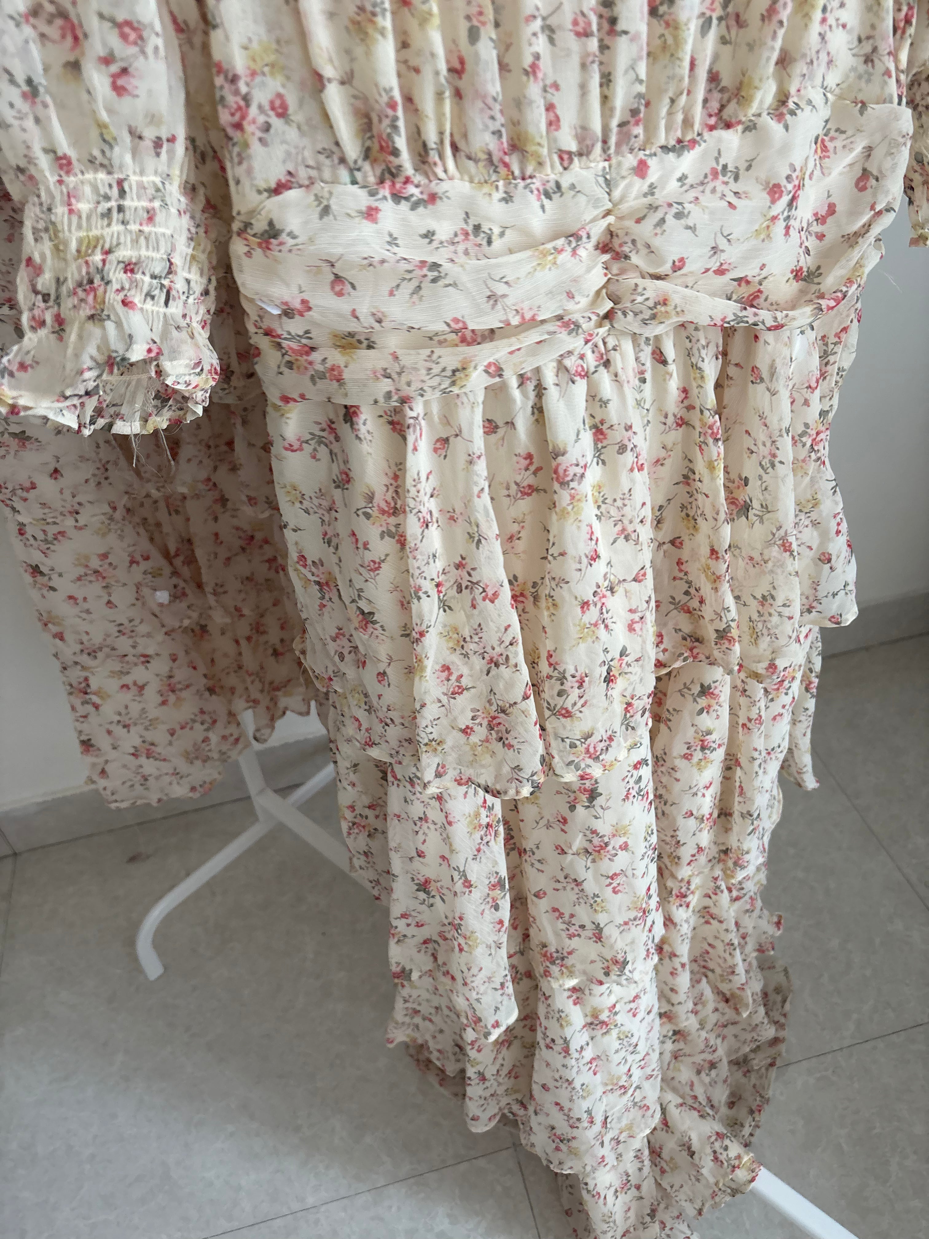 Neo Noir Sable Meadow Printed Dress