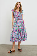 Rails Garden Floral Print Midi Dress S