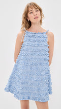 DAMSON MADDER LEILI DRESS BLUE STRIPE