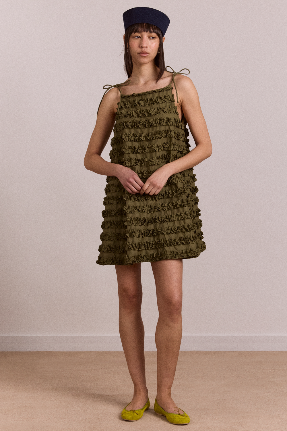 DAMSON MADDER LEILI DRESS GREEN