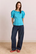 DAMSON MADDER Anke Blouse - River Blue