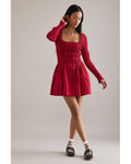 Damson Madder Raphaela Long-Sleeve Mini Dress UK10