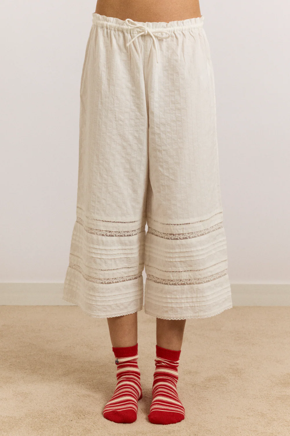 Damson Madder Elodie Cotton Crop Pants UK 10