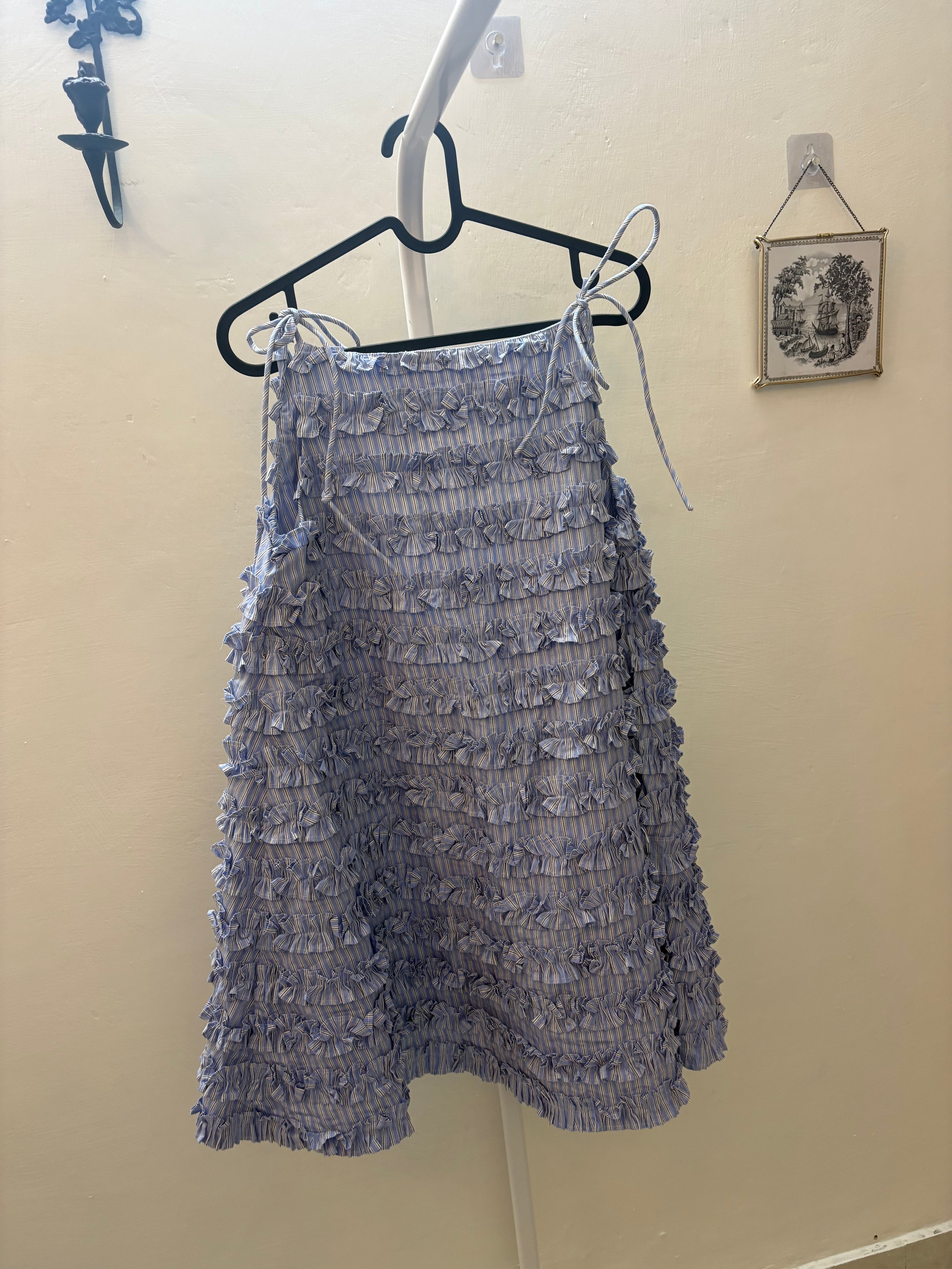DAMSON MADDER LEILI DRESS BLUE STRIPE
