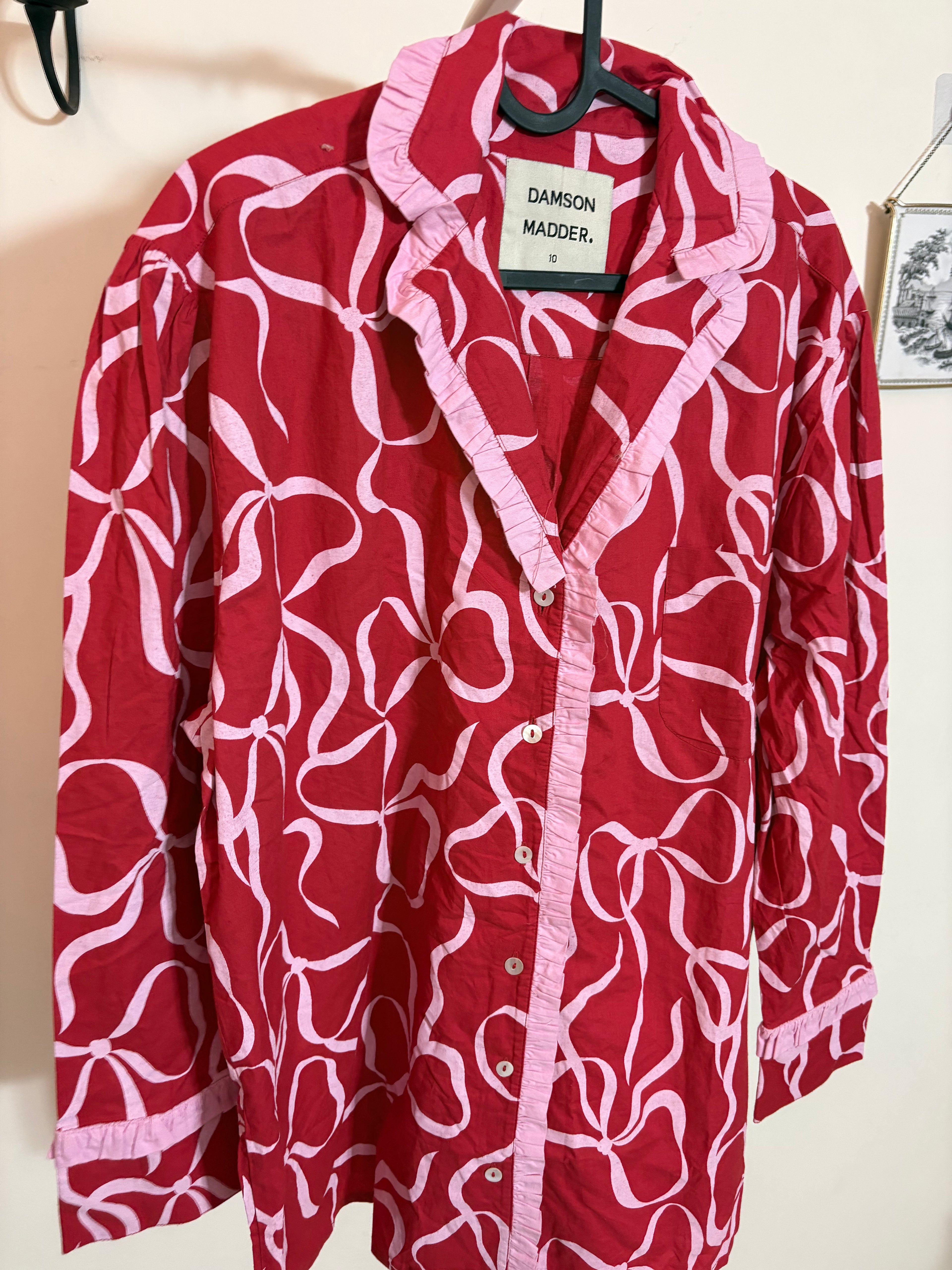 DAMSON MADDER NIGHT SHIRT ONLY BOW UK10