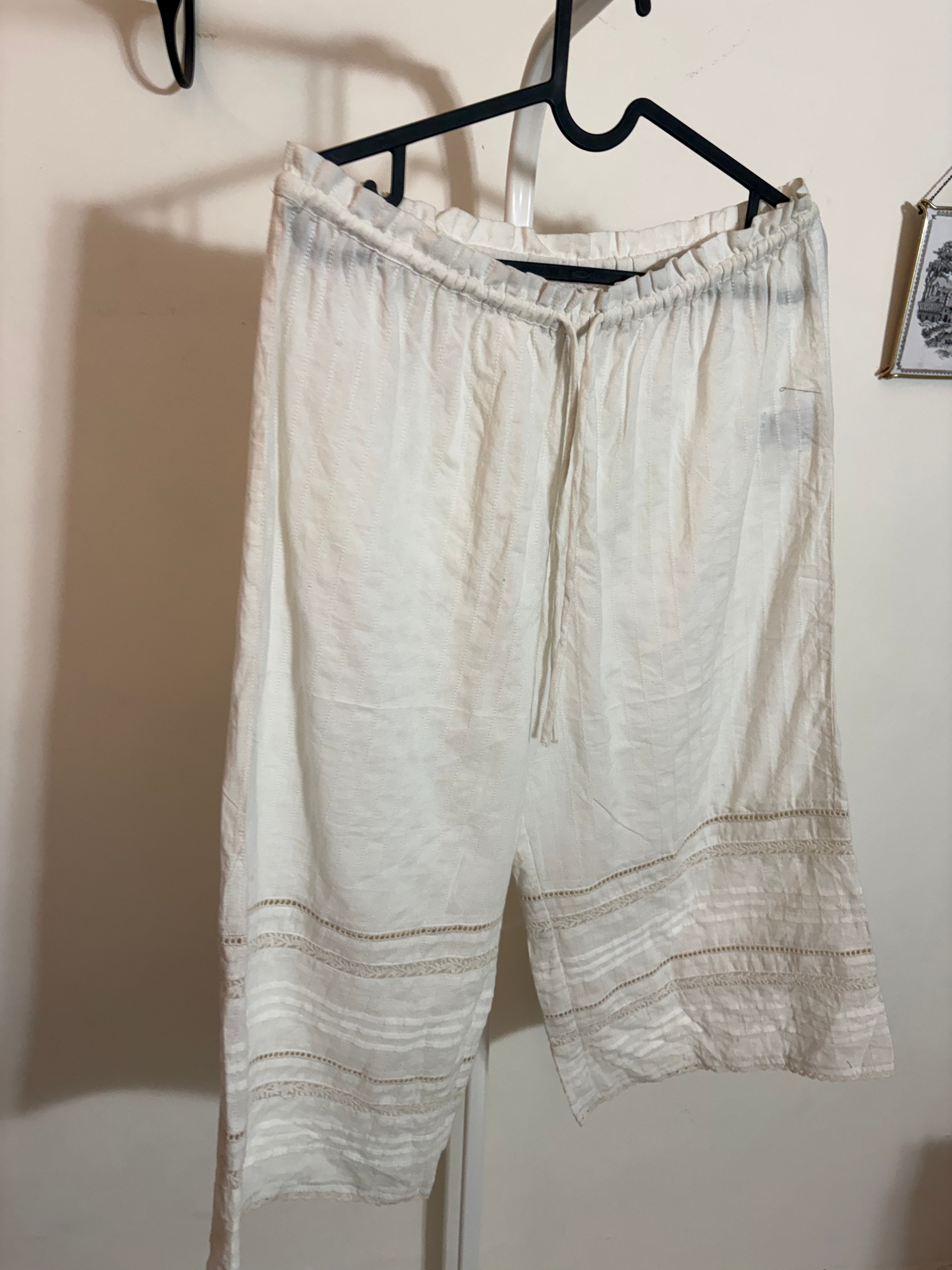 Damson Madder Elodie Cotton Crop Pants UK 10