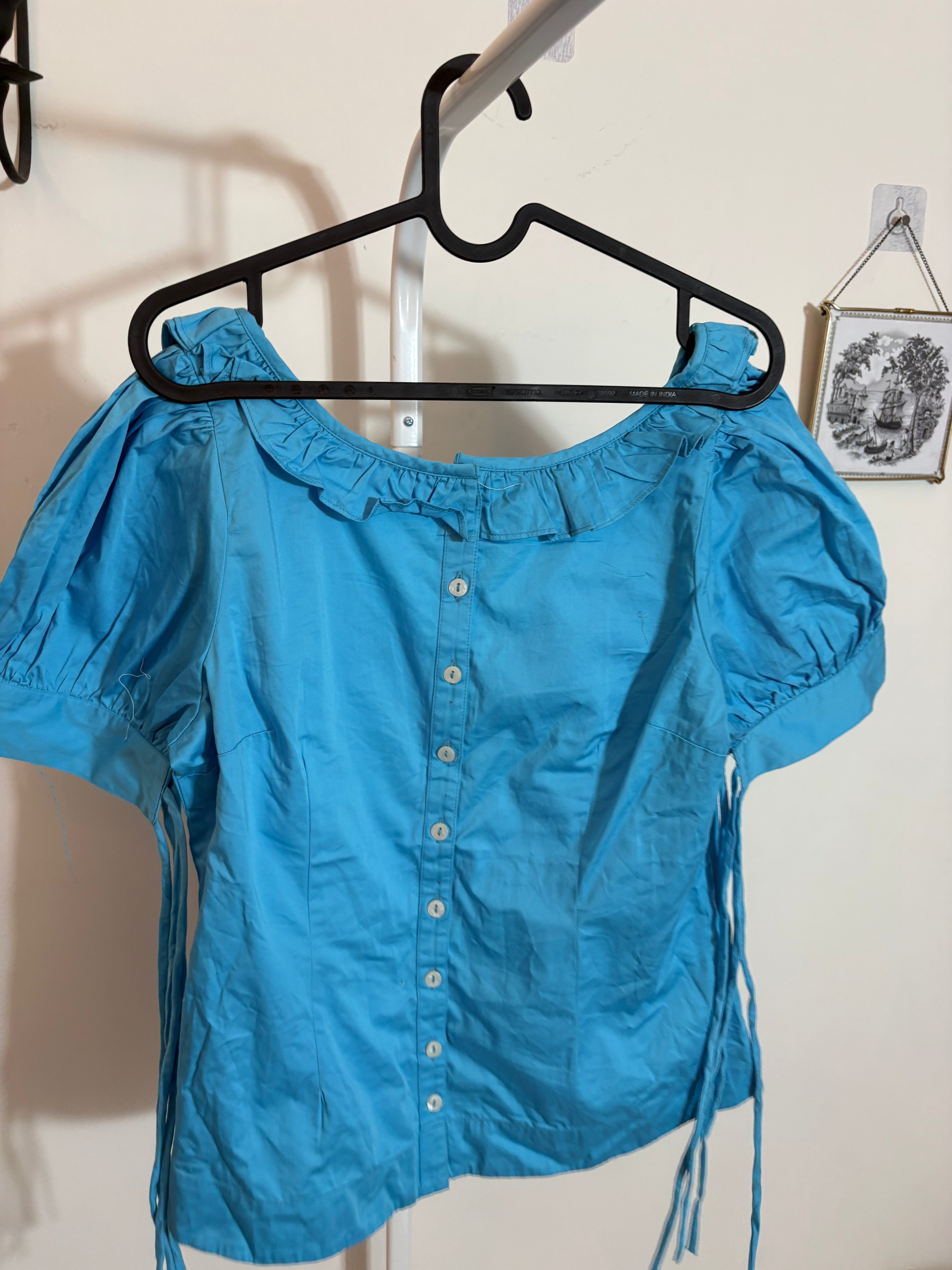 DAMSON MADDER Anke Blouse - River Blue