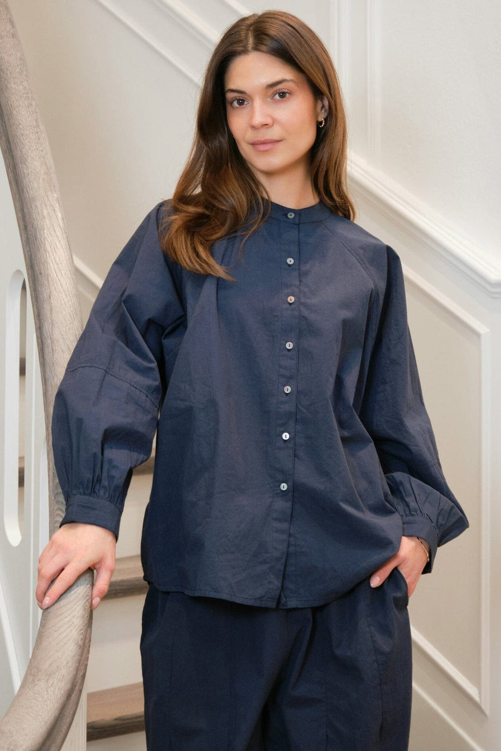 Neo Noir Solane C Poplin Shirt M