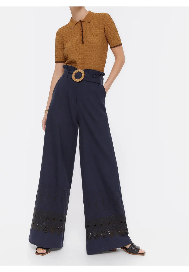 Uterqüe Pre-owned Trousers - dark blue M