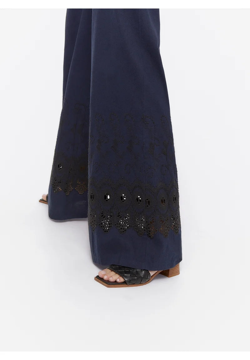 Uterqüe Pre-owned Trousers - dark blue M