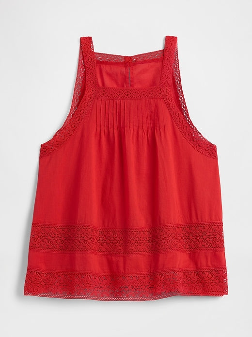 GAP HIGH NECK LACE TOP M