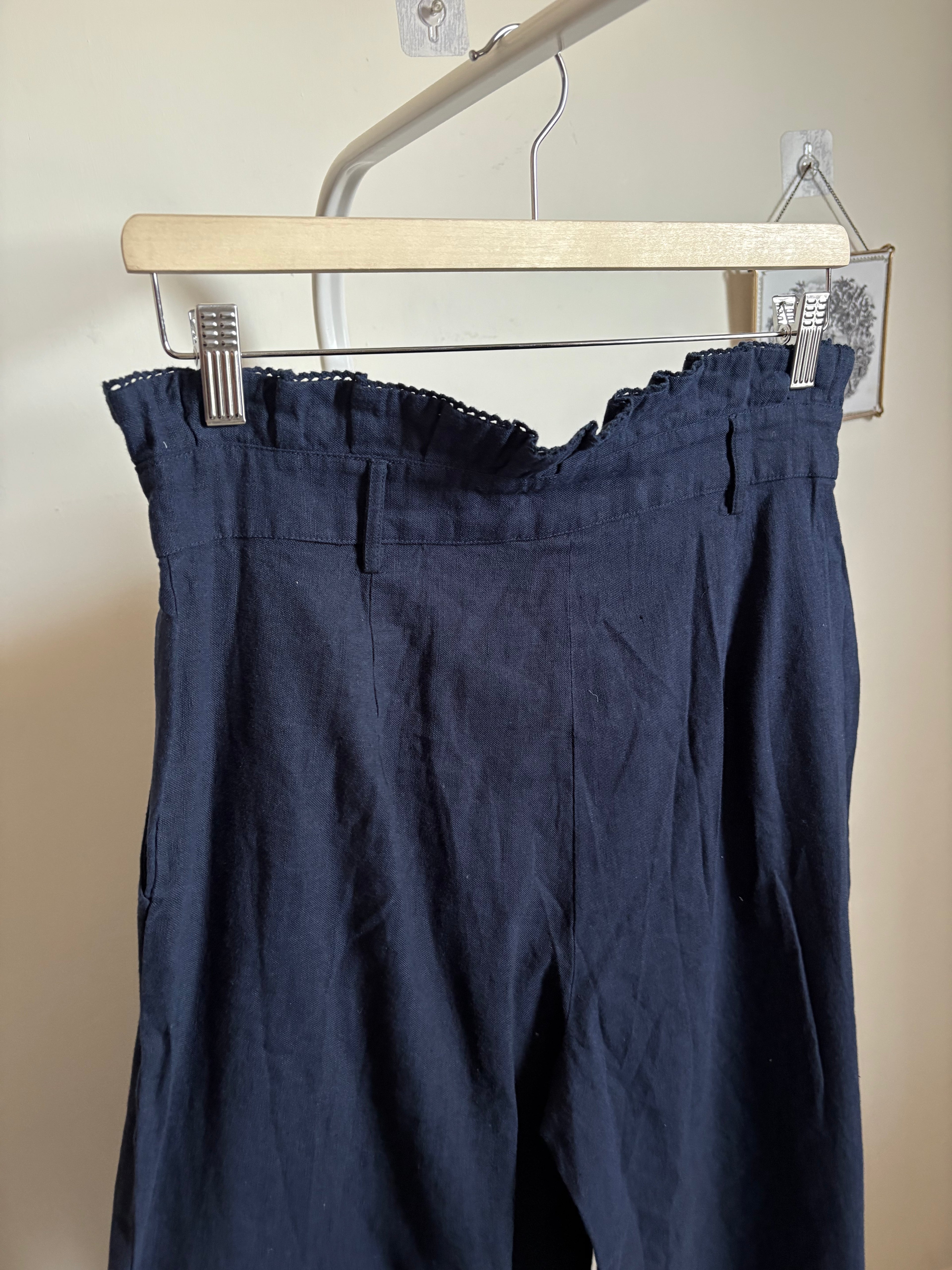 Uterqüe Pre-owned Trousers - dark blue M