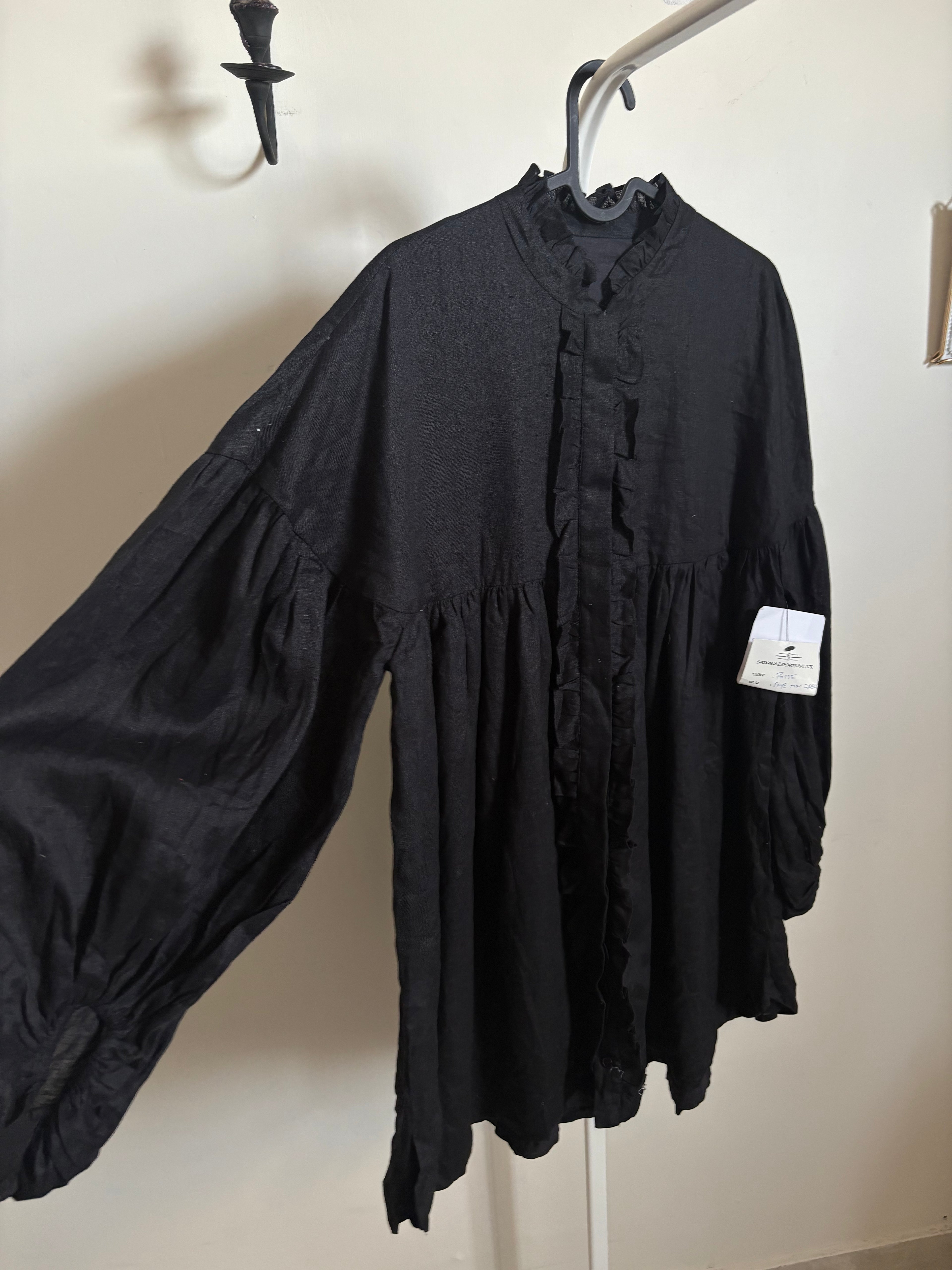 POSSE FAYE SWING LINEN DRESS XS