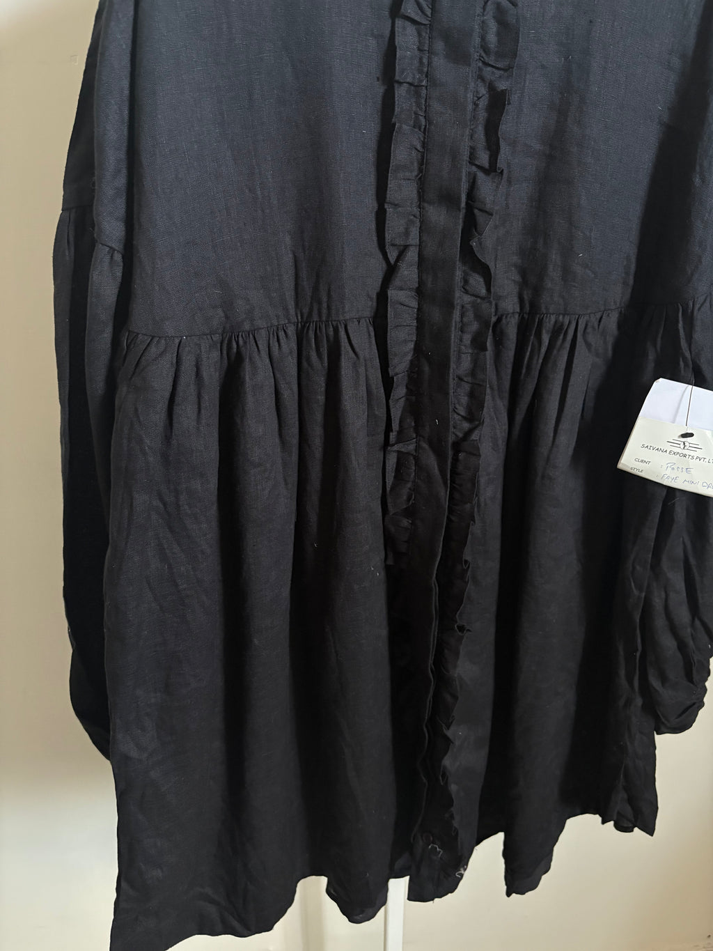 POSSE FAYE SWING LINEN DRESS XS