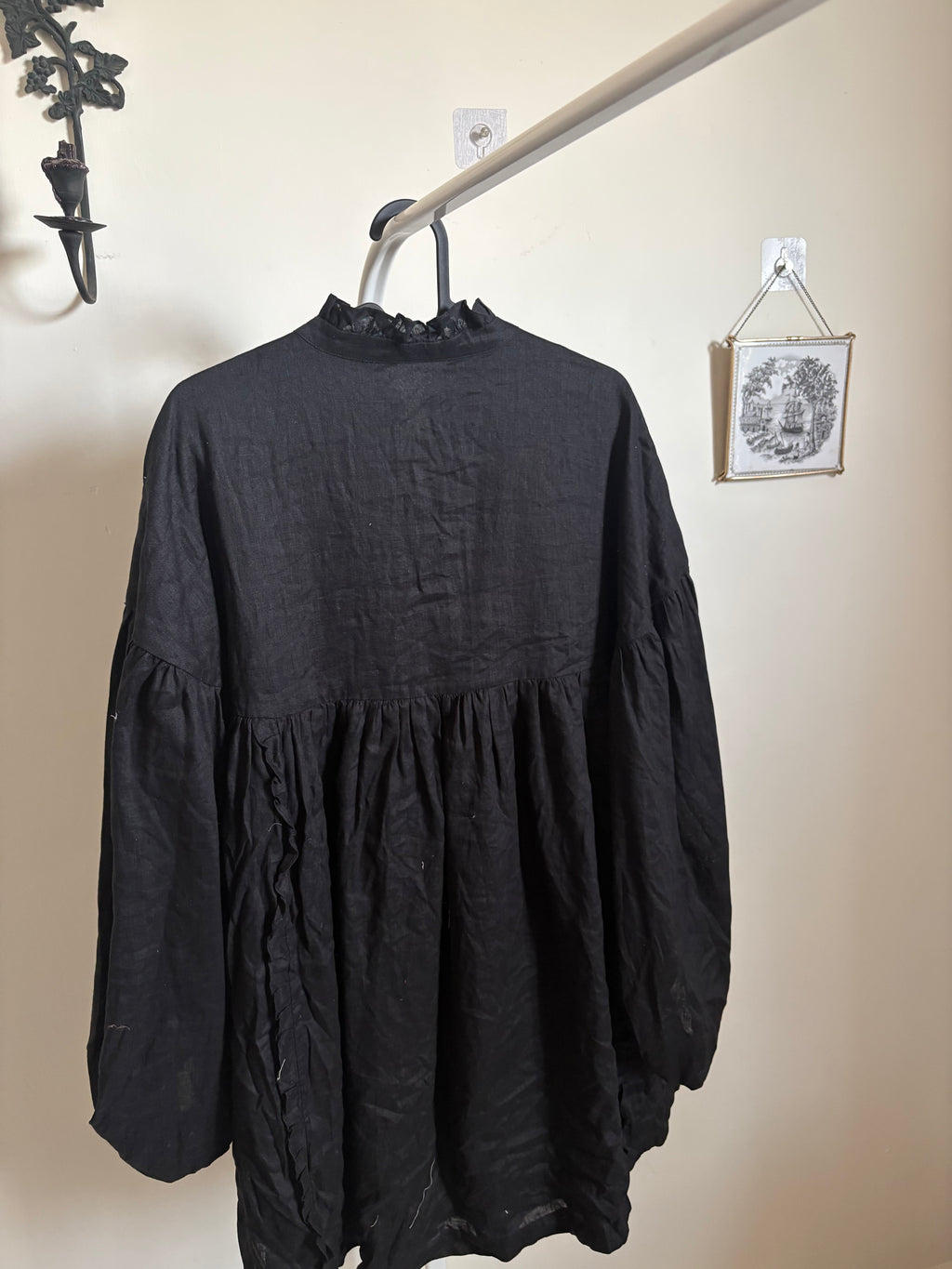 POSSE FAYE SWING LINEN DRESS XS
