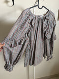 BONTE RUFFLE TOP L/XL