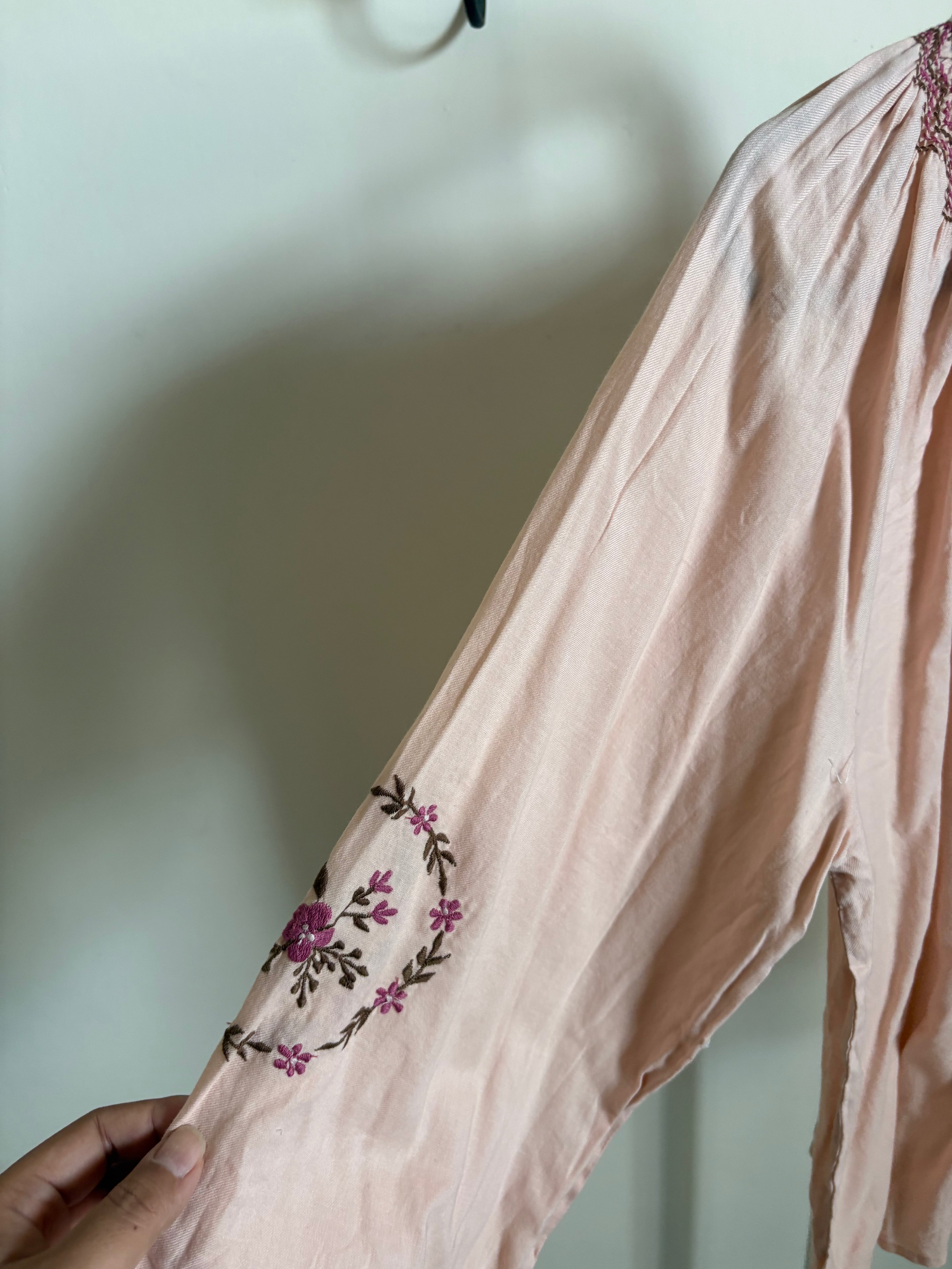 Emile Et Ida - Ethnic Embroidered Blouse Peony M