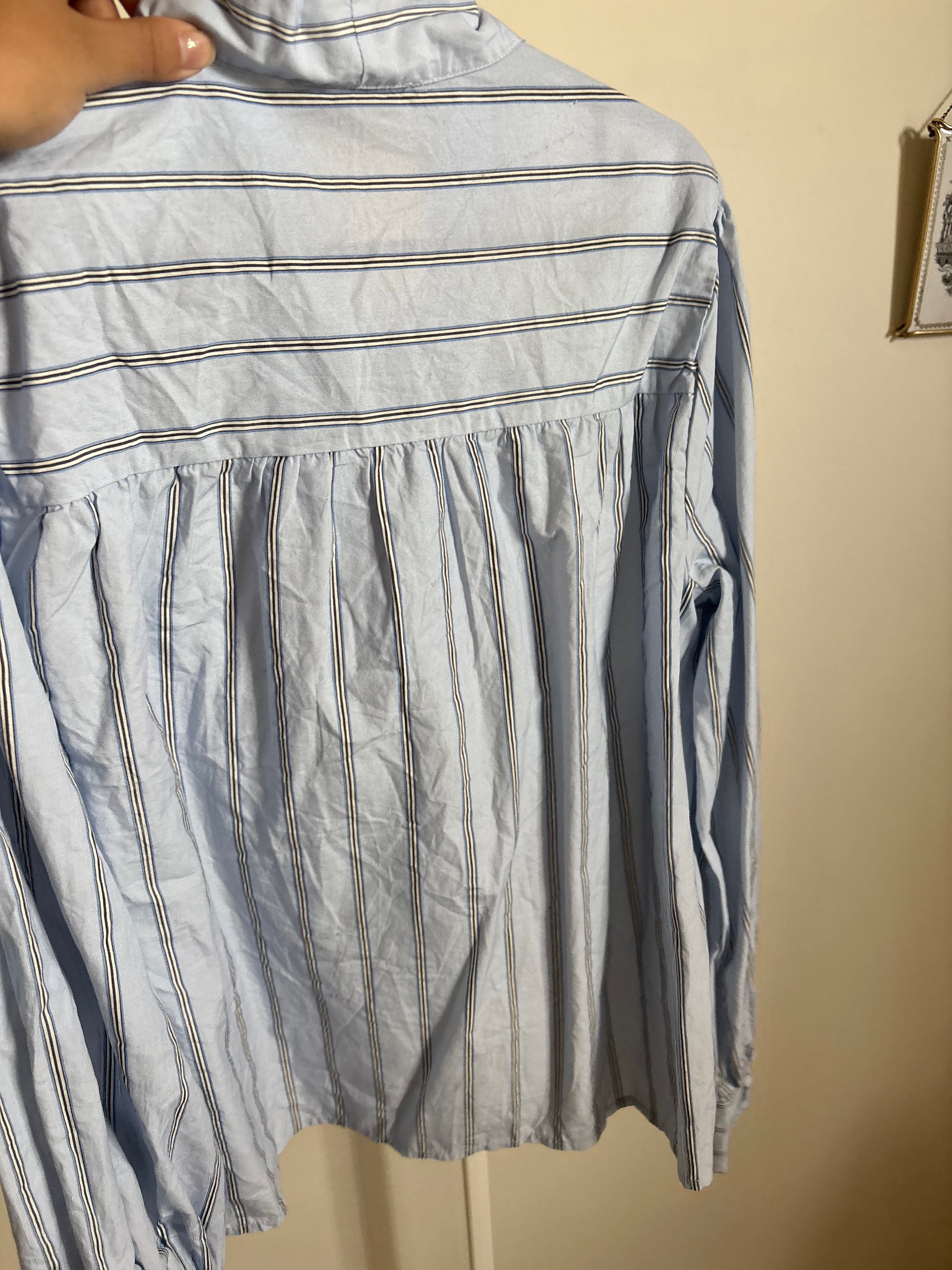 Neo Noir Jaz Bow Stripe Blouse XL-XXL
