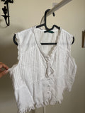 PETITE STUDIO PINTUCK TOP L