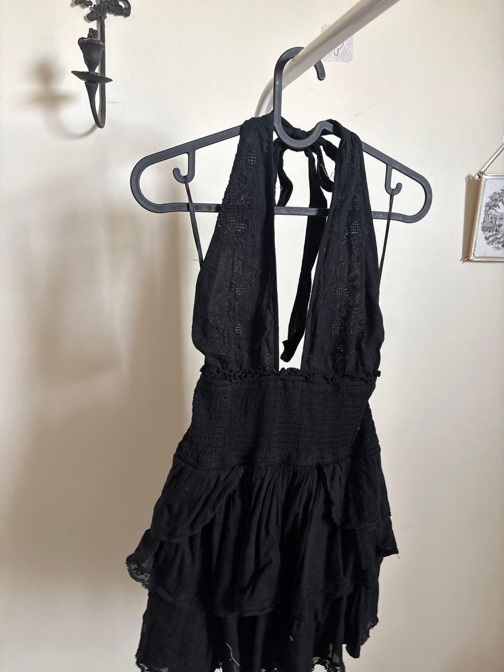 LoveShackFancy Deanna Heritage Halter Mini Dress XXS/XS