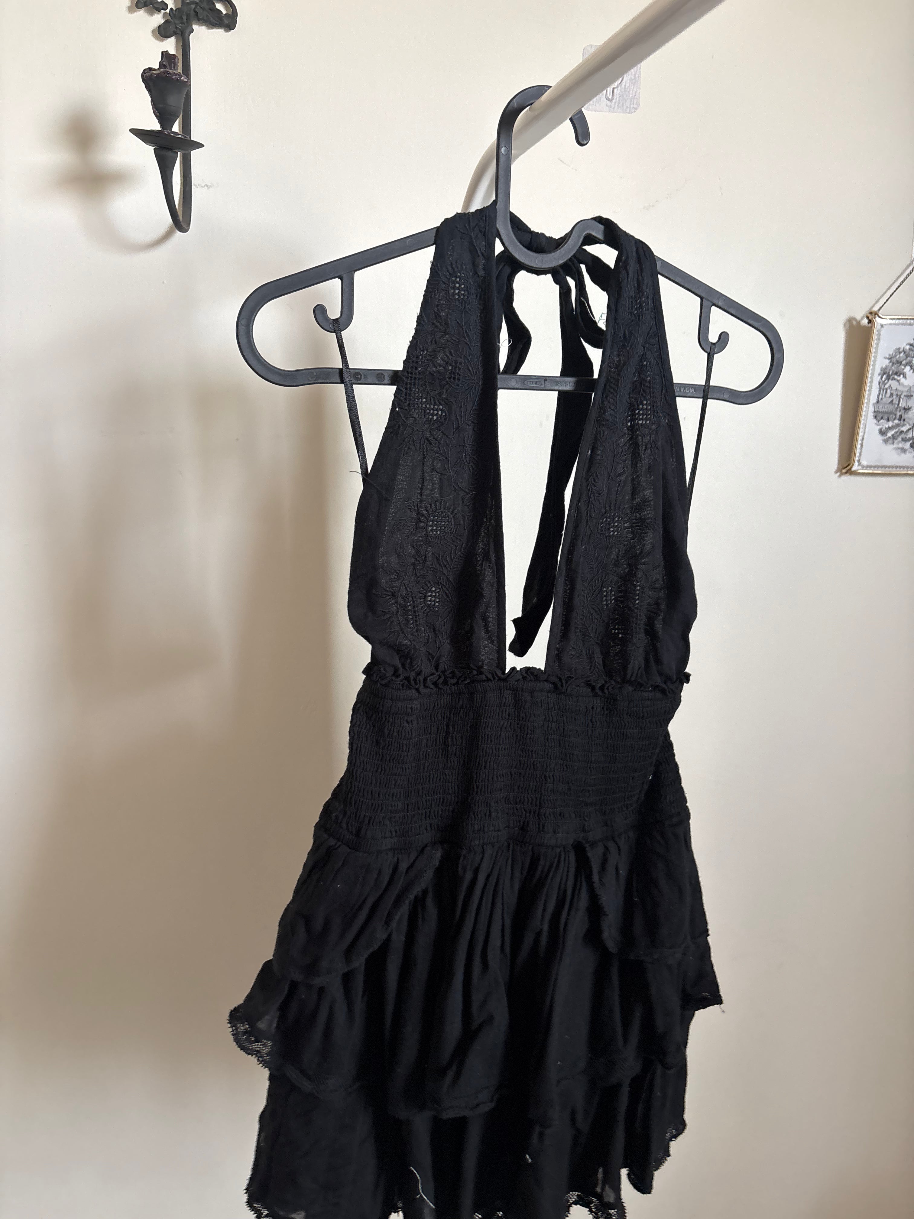 LoveShackFancy Deanna Heritage Halter Mini Dress XXS/XS