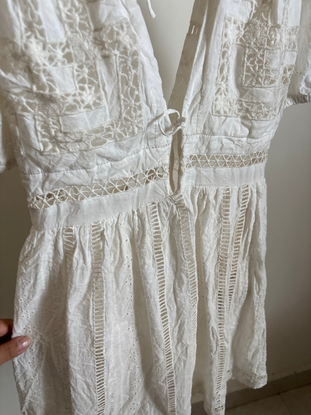 UO Marla Puff Sleeve Mini Dress L