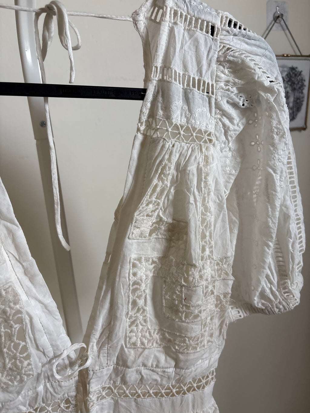 UO Marla Puff Sleeve Mini Dress L