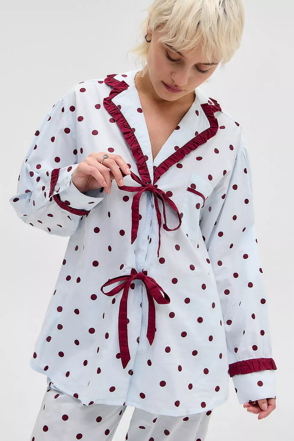 Damson Madder Antonella Polka Dot Pyjama Set