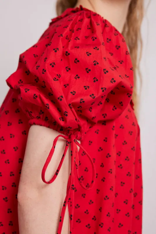 DAMSON MADDER  Jemima Mini Dress - Red Cherries uk 18