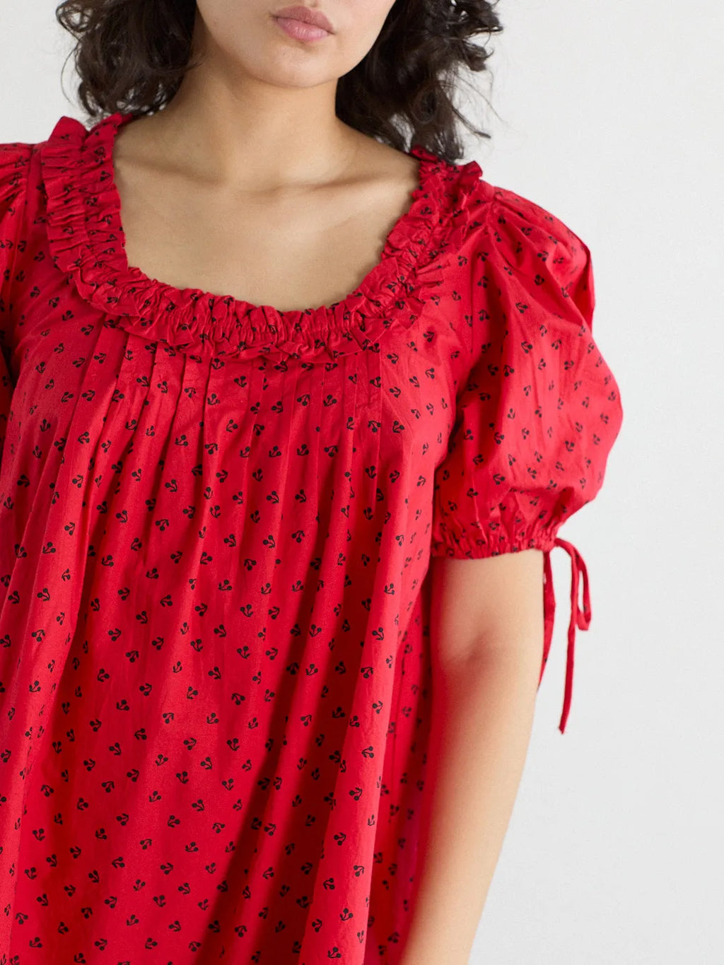 DAMSON MADDER  Jemima Mini Dress - Red Cherries uk 18