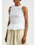 Becca Multi-Way Blouse - White w/o sleeves uk 12