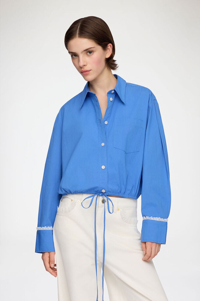GANNI BLUE SHIRT 34