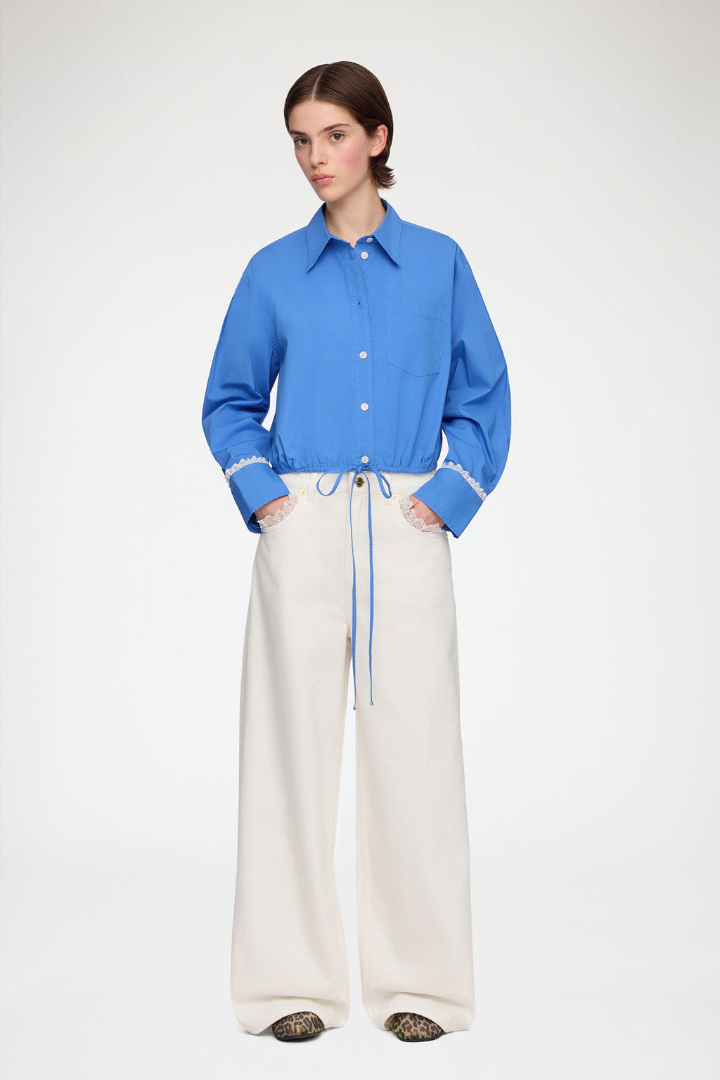 GANNI BLUE SHIRT 34