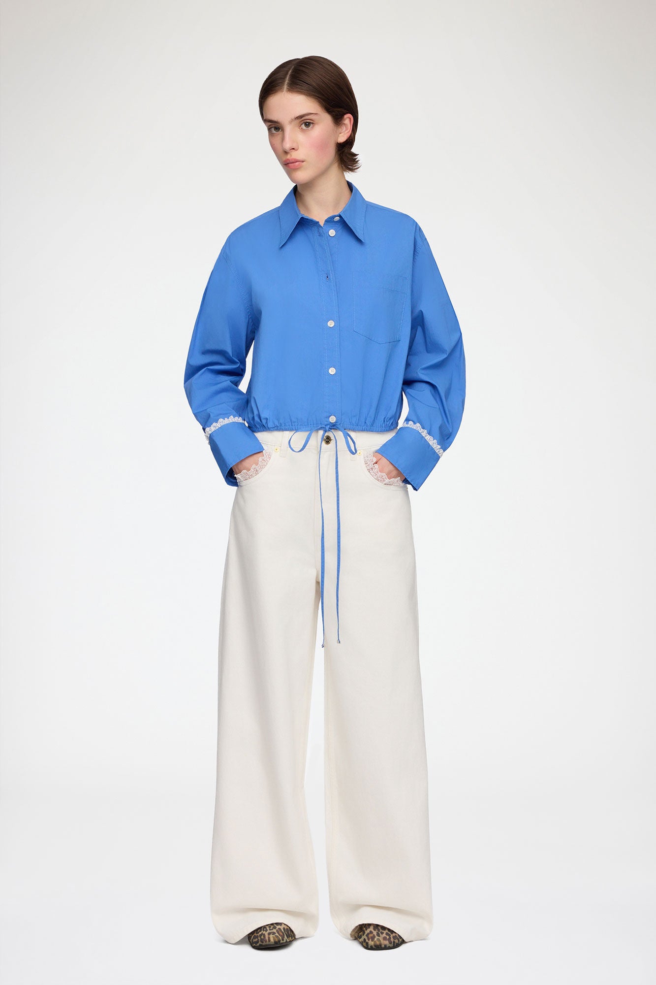 GANNI BLUE SHIRT 34