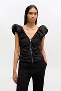 Black Ruched Top 40