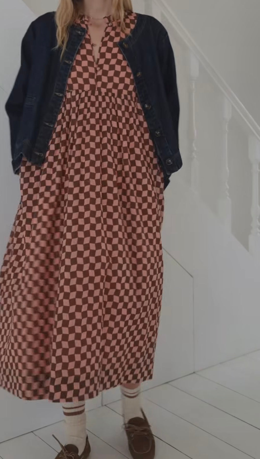 BONTE CHECK DRESS UK 10
