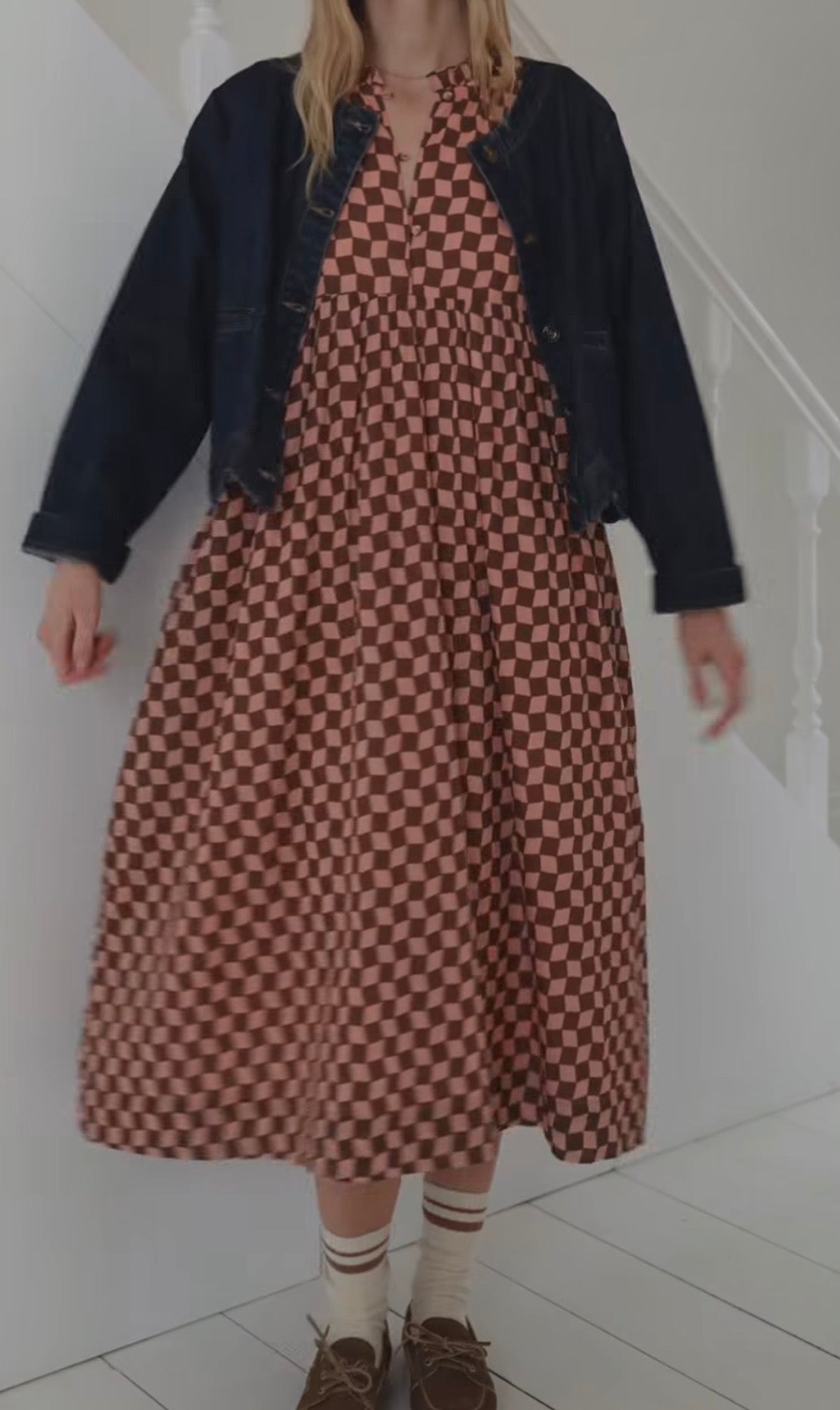 BONTE CHECK DRESS UK 10