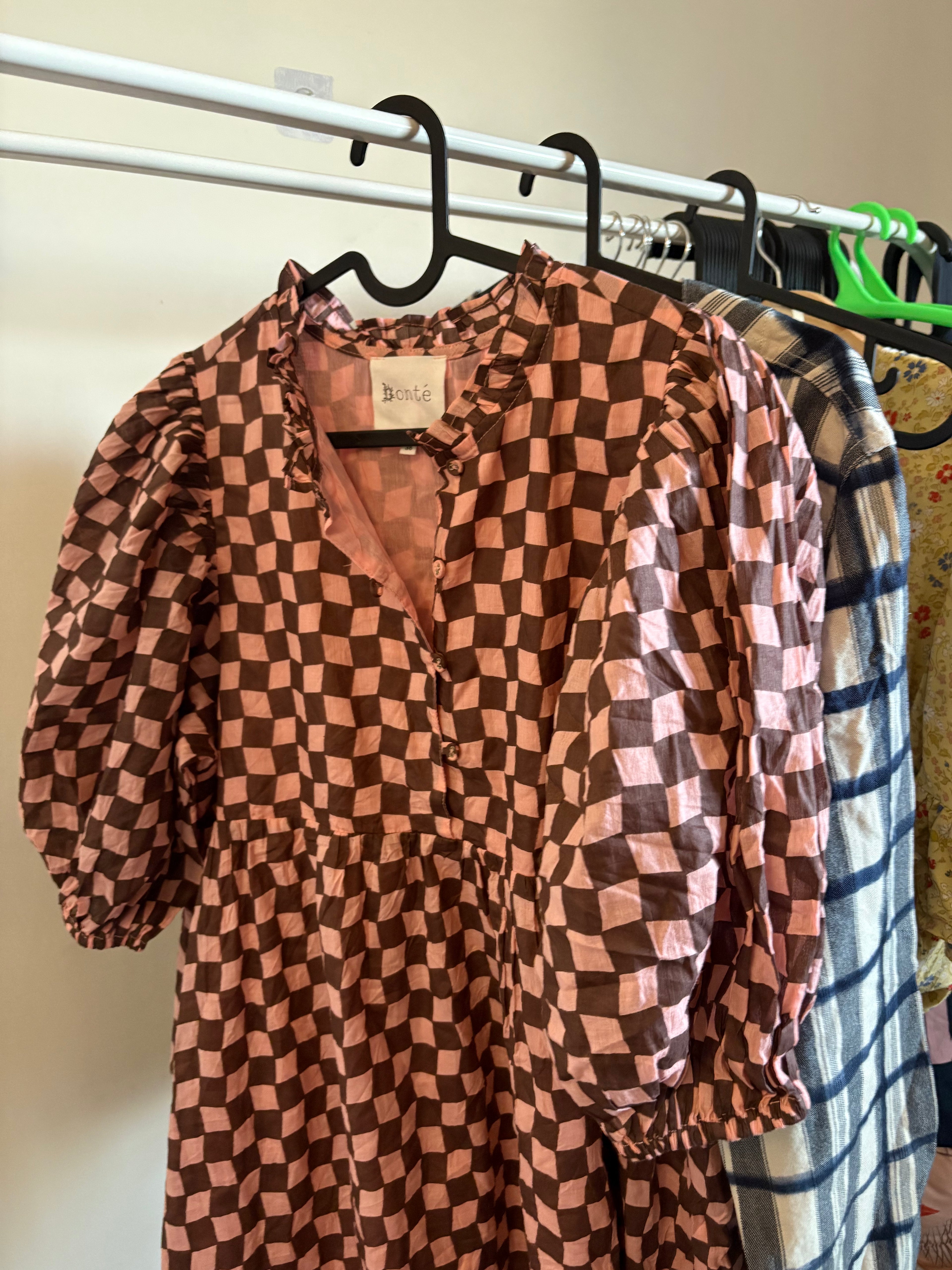 BONTE CHECK DRESS UK 10