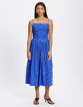 Damson Madder FAVOURITE BRAND Angelina Midi Dress With Lace Up